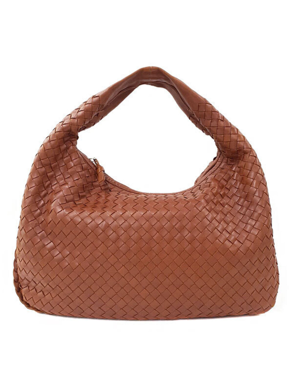 Bottega Veneta Intrecciato Veneta Hobo Bag woven nappa leather Brown